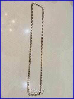 9ct Gold curb chain Weight 9.7 grams Length 19 ½ inch Width of chain 3.6mm