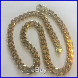 9ct Heavy Solid Gold Chain 136.26g 24 inches Hallmarked