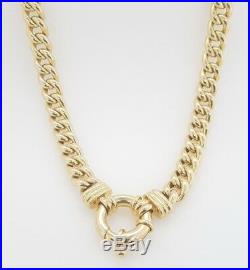 9ct Ladies Chain Curb link holllow Yellow Gold necklet chain 45cm RRP $3950