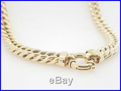 9ct Ladies Chain Curb link holllow Yellow Gold necklet chain 45cm RRP $3950