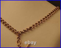 9ct Rolled Gold Necklace/Fob Chain with Love Heart Pendant Chain is Plated 9ct