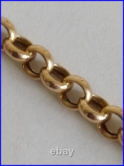 9ct Rose Gold Belcher Chain 5.8 Grams 19 inches Hallmarked 1981