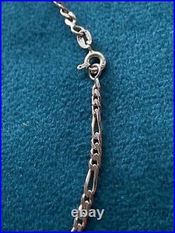 9ct Rose Gold Figaro Solid Chain Necklace 18 Inches X 3mm 6.16g Hallmarked