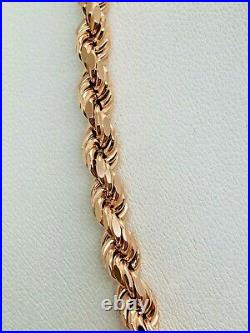 9ct Rose Gold Rope Chain 5.0mm 26 CHEAPEST ON EBAY