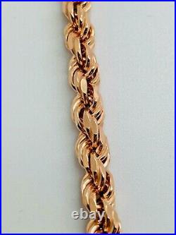 9ct Rose Gold Rope Chain 5.0mm 26 CHEAPEST ON EBAY