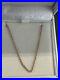 9ct Rose Gold Rope Necklace New