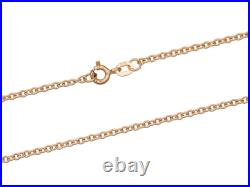 9ct Rose Gold Trace Necklace Chain 16/18/20 Fine Jewellery