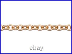 9ct Rose Gold Trace Necklace Chain 16/18/20 Fine Jewellery