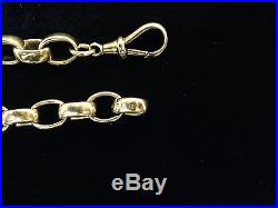 9ct Solid Gold Belcher Neck Chain Very Heavy 139.8 Grams British Hallmarks 24.5