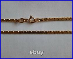 9ct Solid Gold Chain. 22 Inch. 12.4g Barely worn. No wear to links or catch
