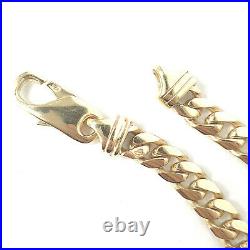 9ct Solid Gold Close Curb Chain Yellow Gold 5.5mm Wide 18Inches Hallmarked 35.8g
