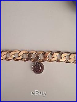 9ct Solid Gold Curb Bracelet