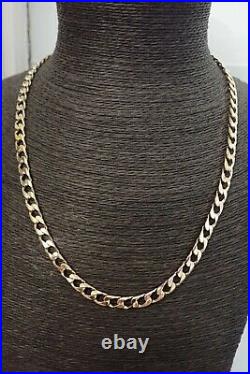 9ct Solid Gold Curb Chain 48 grams 22 3/4 long