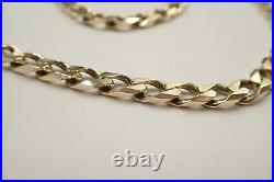 9ct Solid Gold Curb Chain 48 grams 22 3/4 long