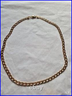 9ct Solid Gold Curb Chain Necklace