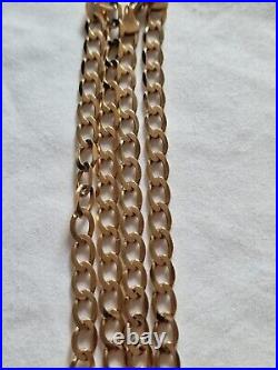 9ct Solid Gold Curb Chain Necklace