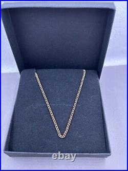 9ct Solid Gold Curb Chain Necklace 5.6g