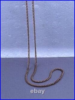 9ct Solid Gold Curb Chain Necklace 5.6g
