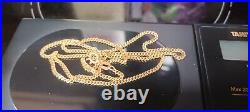 9ct Solid Gold Curb Chain Necklace 5.9g