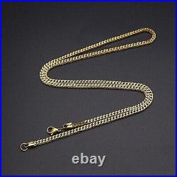 9ct Solid Gold Diamond Cut Curb Chain 18-24 Fully Hallmarked, U. K. Made
