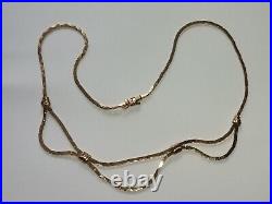 9ct Solid Gold Fringe Necklace Hallmarked