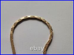 9ct Solid Gold Fringe Necklace Hallmarked