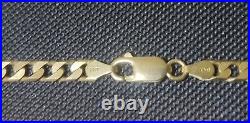 9ct Solid Gold Square Curb Chain 20g Carat Gold 20 Grams 20 inch length