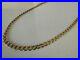 9ct Solid Yellow Gold Curb Chain 18 Inches 10 Grams Hallmarked