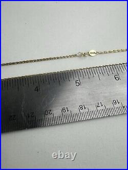 9ct Yellow GOLD LINK CHAIN 17.5 x Singapore Twist Necklace Ship Worldwide