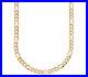 9ct Yellow Gold 18 inch Figaro Chain Necklace 3mm Width UK Hallmarked Curb