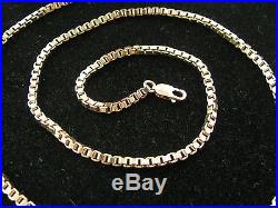 9ct Yellow Gold 20.5 Box Link Belcher Pendant Chain 19.7g Solid HM Gold & Mint
