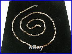 9ct Yellow Gold 20.5 Box Link Belcher Pendant Chain 19.7g Solid HM Gold & Mint