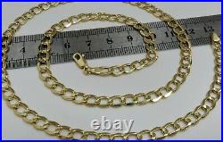 9ct Yellow Gold 20 inch Curb Chain 5mm Width Men's or Ladies