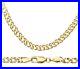 9ct Yellow Gold 22 inch Double Curb Chain Necklace 3.5mm UK Hallmarked