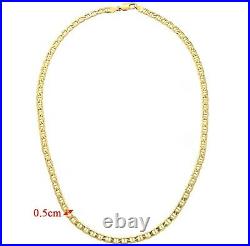 9ct Yellow Gold 24 inch Anchor Chain / Necklace UK Hallmarked