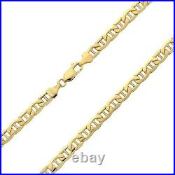 9ct Yellow Gold 24 inch Anchor Chain / Necklace UK Hallmarked 6mm Width