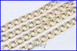 9ct Yellow Gold 25 Inch Curb Chain 25.9g 1401029