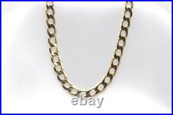 9ct Yellow Gold 25 Inch Curb Chain 25.9g 1401029