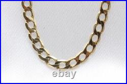 9ct Yellow Gold 25 Inch Curb Chain 25.9g 1401029