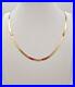 9ct Yellow Gold 375 Flat Herringbone Necklace 40cm/16 2.8mm UK Hallmark