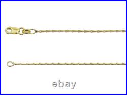 9ct Yellow Gold Barleycorn Jewellery Chain 16/18/20 Necklace HALLMARKED