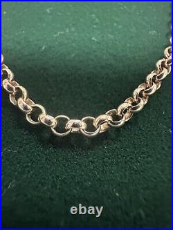 9ct Yellow Gold Belcher Chain (20 inch) 8.2 grams