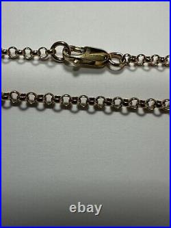 9ct Yellow Gold Belcher Chain (20 inch) 8.2 grams