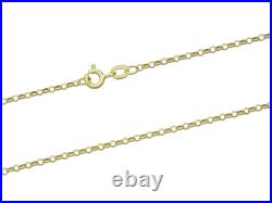 9ct Yellow Gold Belcher Jewellery Chain 16-20 Necklace