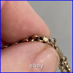 9ct Yellow Gold Belcher Link Chain 5.24g Necklace 19 Antique Edwardian Barrel