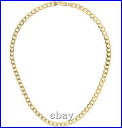 9ct Yellow Gold CURB Chain 16 18 20 22 24 inch