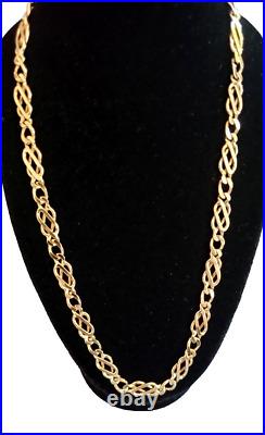 9ct Yellow Gold Celtic Link Necklace 24