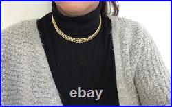 9ct Yellow Gold Chain With Side Safety Catch 43.7 cm Chunky Look