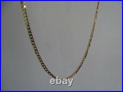 9ct Yellow Gold Curb 2.1mm Chain