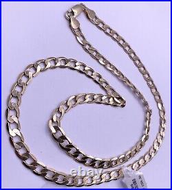 9ct Yellow Gold Curb Chain 22.9g